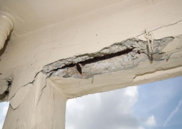 Worrying sight: Large cracks on pillars and falling concrete appear at Tampines HDB block